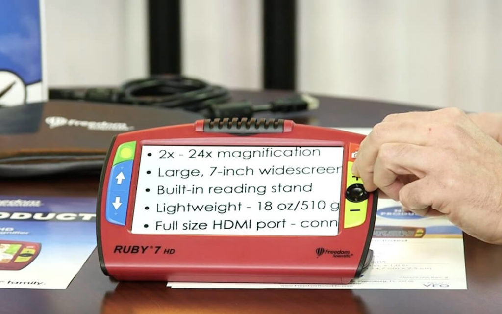 AWADAVISIONPRODUCTELECTRONICMAGNIFIERRUBY®7HDHANDHELDVIDEO