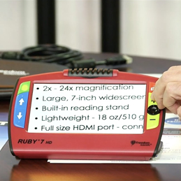 RUBY® 7 HD Handheld Video Magnifier